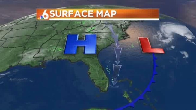 Cloudy, cool conditions dominate today before sunny weather rules for the holiday.