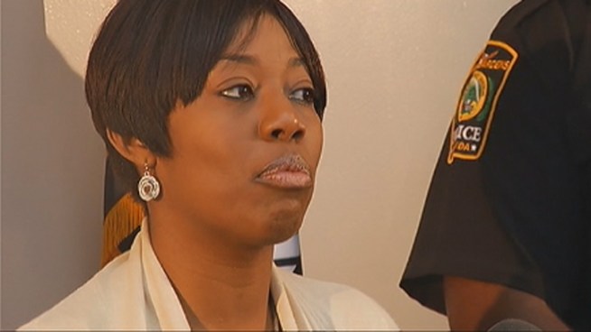 Authorities on Friday released surveillance video they say shows portions of a Super Bowl Sunday drive-by that left Brandon Bryant dead. His aunt Nina Packer, pastor Eric Readon and Miami Gardens Mayor Oliver Gilbert spoke at a press conference.