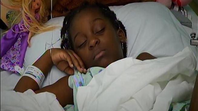 Twelve people survived gunshot wounds after last week's shooting at a funeral home near North Miami, including 5-year-old McKayla Bazile.
On Monday, her mother Someta Etienne talked about the ordeal.