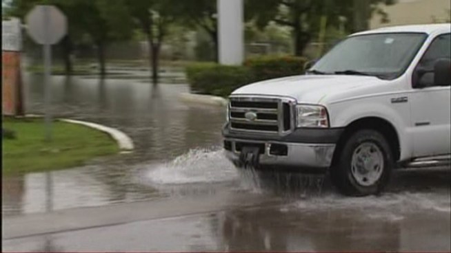 The floodwater from last month's storm in Doral has receded, but evidence of the damage is hard to miss around the city’s design district. Blas Garcia, the general manager of National Ceramics, told NBC 6 he plans to spend up to $30,000 in repairs.