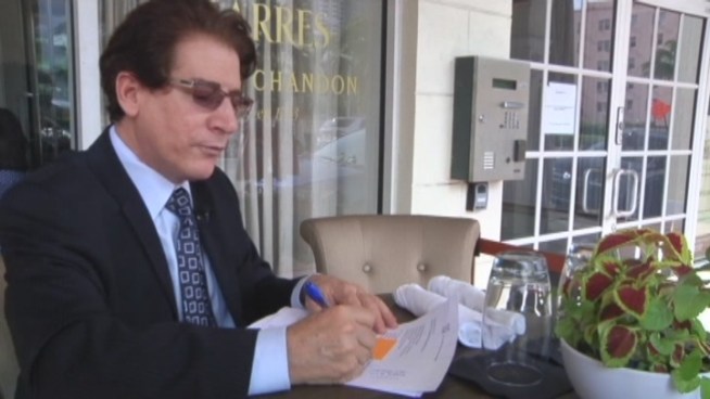 The 20 health code violations recently found at Olivier Martinez's glitzy French restaurant Villa Azur on Miami Beach were immediately corrected, attorney Kent Robbins says. Nearby residents Enzo Junior and Kitty McLaughlin and customer Jim Stedman also spoke about the issue.