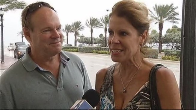 Tourists and locals deal with Hurricane Sandy's effects in Fort Lauderdale and Hollywood.