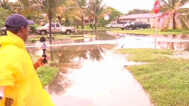 Lauderhill residents said water rose 3 feet in some areas of the city. Author Budau, a longtime resident, said his house nearly got flooded He told NBC 6 he partially opened a storm drain to help the water clear. 
