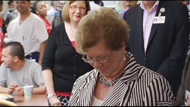 Dorrie Aber Noyek briskly maneuvers the halls of Memorial Regional Hospital picking up and delivering mail. There are no signs of slowing down – not even on this, her 105th birthday.