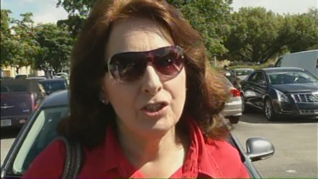 The line wrapped around the parking lot and the weather was hot, but Joanne Calderon said she didn't mind. 