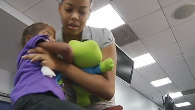 Two-year-old Adiah Despot has come to UM Jackson for the surgeries she needs to remove a growth on the bottom of her face. Seth Thaller, the chief of plastic surgery at the University of Miami, and mother Stacy Despot talk about her condition.