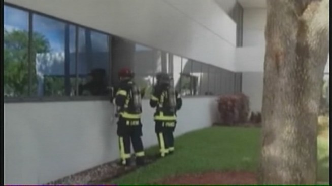 Police say the man wanted for sexually assaulting a woman inside a Coral Springs medical office minutes before it went up in flames is extremely dangerous and likely used the fire to try to cover up his brutal crime. Coral Springs Police spokesman Lt. Joe McHugh spoke with NBC 6 about the perpetrator. 