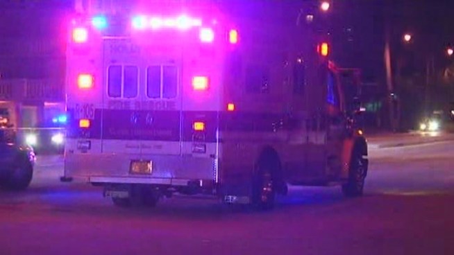 A man was shot by an Aventura police officer after authorities said they followed him for his involvement in a Dania Beach convenient store armed robbery. Witness Craig Behmke told NBC 6 South Florida that he was on his way home when he saw about 30 police cars and a truck traveling the wrong way on a street.