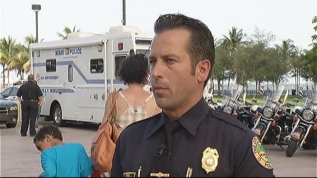 Residents join police in Miami for National Night Out.
