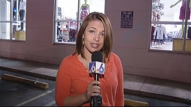 Justina Rubio said she parked her 1995 Jeep Grand Cherokee near the front of the store just before noon. The store's surveillance camera caught an unmarked white tow-truck hauling it away.