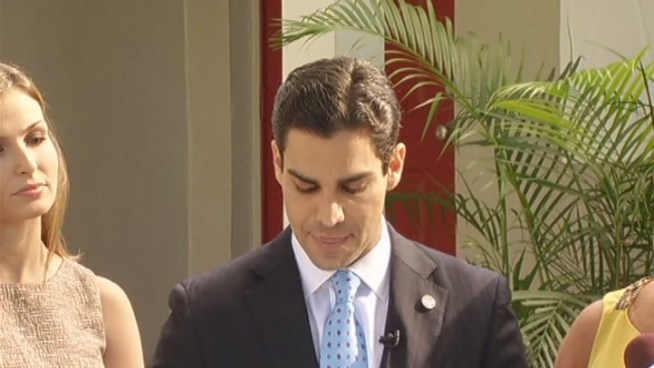 Miami Commissioner Francis Suarez announced Tuesday that he'll take on Miami Mayor Tomas Regalado in the November election. The incumbent defended his record. Xavier Suarez, who is a former mayor, said of his son's chances, 