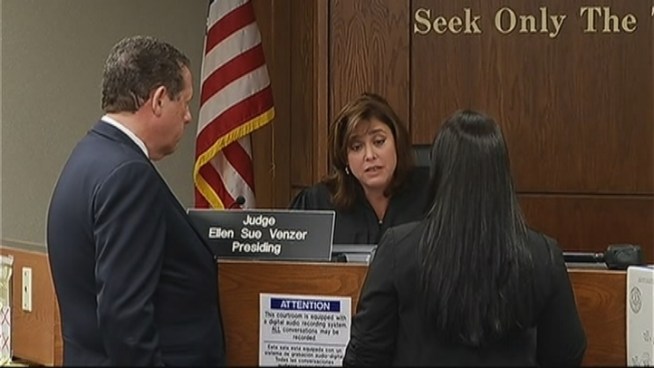 Sandor Guillen, 38, was back in court Monday after he was taken into custody for testing positive for amphetamines. His attorney Bruce Lehr presented documentation that he was approved to take the medication, and Miami-Dade Circuit Judge Ellen Sue Venzer said she would allow Guillen to post bond and leave jail Tuesday as long as he meets drug testing requirements, though he will remain under house arrest. Camacho family spokesman Bruce Cease also spoke about the case.
