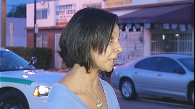 Two men were injured Tuesday in a brazen drive-by shooting in Little Haiti. Police spokeswoman Rosanna Cordero-Stutz and resident Walcott Heriveaux discuss the incident, as well as a witness who did not want to show his face but said that he heard about 30 shots.