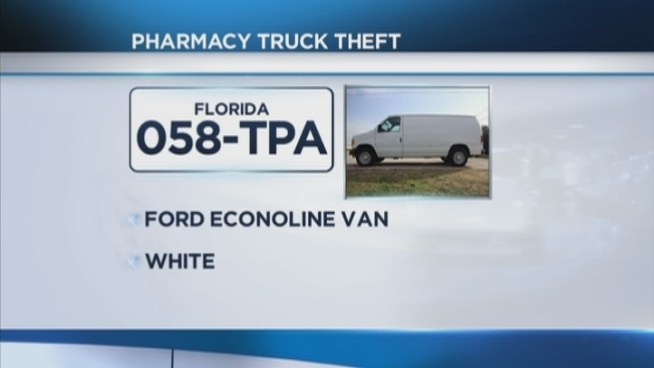 Miami Beach Police are investigating after a pharmacy van filled with medications was stolen Friday morning. The incident happened just before 10 a.m. when three men took the white van from the Midtown Pharmacy at 753 Arthur Godfrey Road, Miami Beach Police spokesman Bobby Hernandez said.