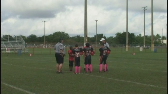 An age mistake with one of its players has the Tamiami Colts banned from the Miami Extreme Youth Football League playoffs. Parents Mely Perez and Aileen Herrera and player Nicholas Watson discuss the ban.