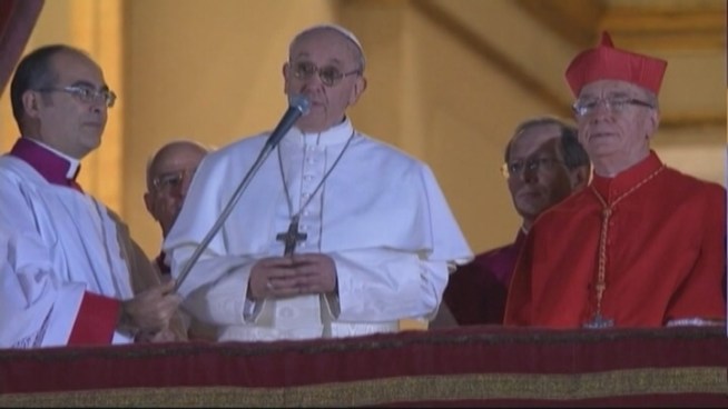 Belen Jesuit Preparatory School prayed for the new pontiff and held a mass in honor of Pope Francis, the first Jesuit Pope. NBC 6's Julia Bag spoke to Jesuit priest, Pedro Suarez and students Jake Larson, Kenji Martinez and Steven Tyler.