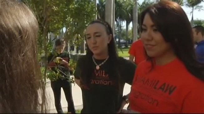 While many college students are dreaming of spring break this month, eight University of Miami law students will be spending the week working for free. Alexandra Fizz, who will be traveling the state helping undocumented youth, and trip organizer Amanda Roesch spoke about their project.
