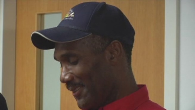 Cleaning service worker Patrick Morgan was honored for his honesty at an award ceremony Wednesday morning. He talked about finding a big wad of cash in an iPad case.