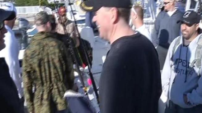 Miami Marlins Fish With War Veterans