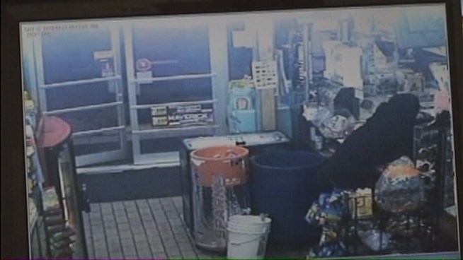 A masked man could be responsible for as many as 12 store robberies throughout the region, authorities said. Michael Stein with the North Miami Beach Police spoke about the suspect's actions.