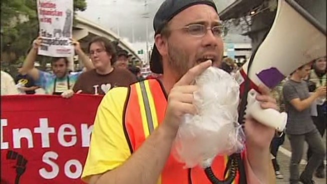 The RNC opened at the Tampa Bay Times Forum for seven minutes Monday before it went into recess until Tuesday. Meanwhile, hundreds of protesters said they hit the streets to fight for reproductive rights and healthcare. Republicans are looking to shift the conversation away from the hot-button social issues. 