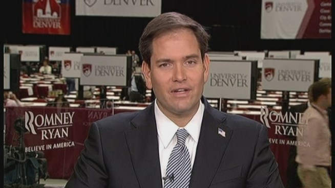 GOP nominee Mitt Romney needs to describe how different the country will be if he wins the White House in the first presidential debate, Florida Senator Marco Rubio told NBC 6 South Florida Wednesday.