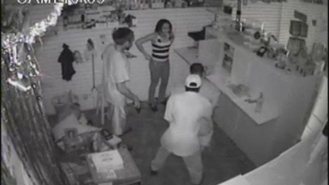 The owner of the Miami Gardens cell phone store and smoke shop said he came face-to-face with the duo that robbed his store and held two of his employees at gunpoint. He did not want to show his face on camera or be identified.