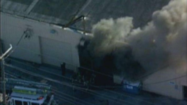 A Miami-Dade warehouse fire was brought under control Friday nearly four hours after it started, officials said. NBC 6 South Florida spoke with factory owner Miguel Rodriguez, who watched the blaze helplessly from across the street.