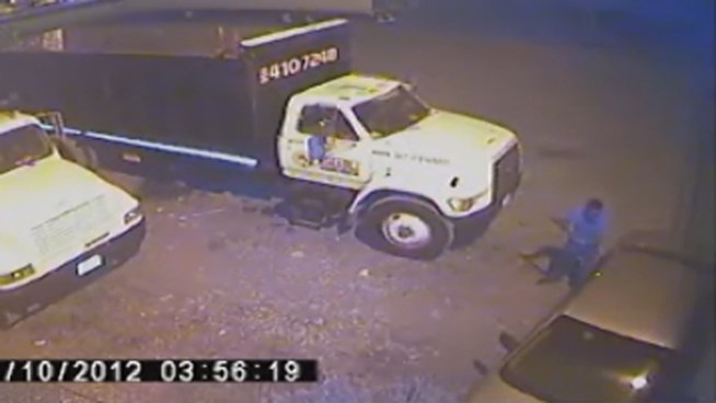 After he closed the back passenger door of his Chevrolet, the suspect realized he had locked himself out, the BSO said. Watch as the man beats at the window five times with a crowbar before he's able to open the door of the car again. He then places two more batteries in his trunk before driving away from Lou's Super Service Auto Repair.