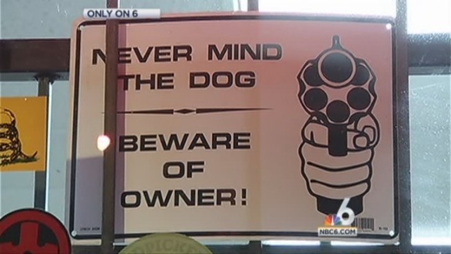 Surveillance cameras at National Armory in Pompano Beach captured the thief pocketing four expensive tactical knives. 