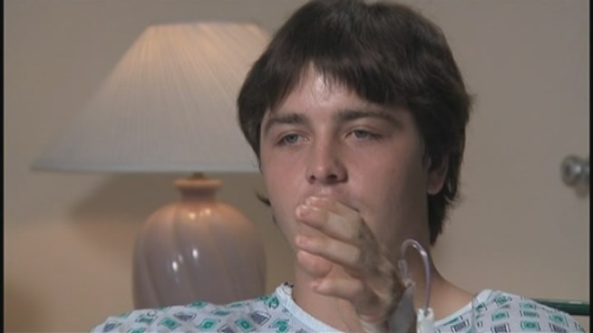 Kaleb Langdale talks about the alligator attack in which he lost his right arm below the elbow.