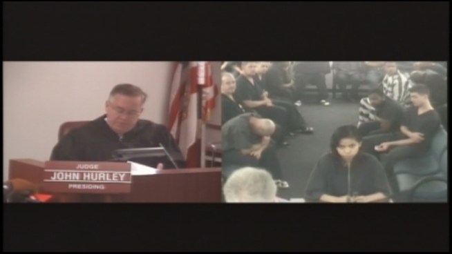 Irma Mustamu appears in Broward bond court on child neglect charges.
