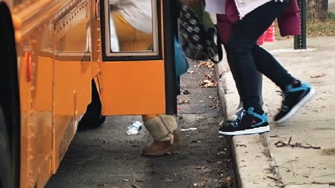 NBC 4 New York's Marc Santia talks to parents still struggling to get on their feet after Sandy, who are now worrying about how to get their children to school on Wednesday morning.