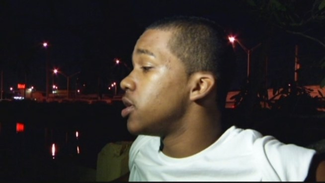 A teen son's quick actions helped save his mother's life after their car plunged into a Miami Springs canal Monday night. Franklin Natta talks about helping to save his mother from the sinking car.