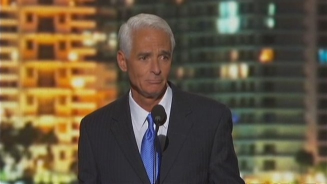 Charlie Crist Speaks at the Democratic National Convention on Thursday.
