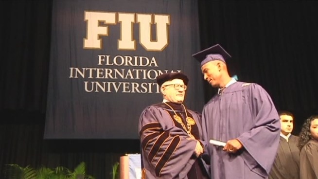NBA star Raja Bell doesn't quit on the basketball court, and it turns out he doesn't quit in the classroom either. Thirteen years after ending his college career at Florida International University to join the NBA, Bell headed back to FIU to get his degree. He told NBC 6 that if felt great. His mother and father, Denise and Roger Bell, said they were proud.