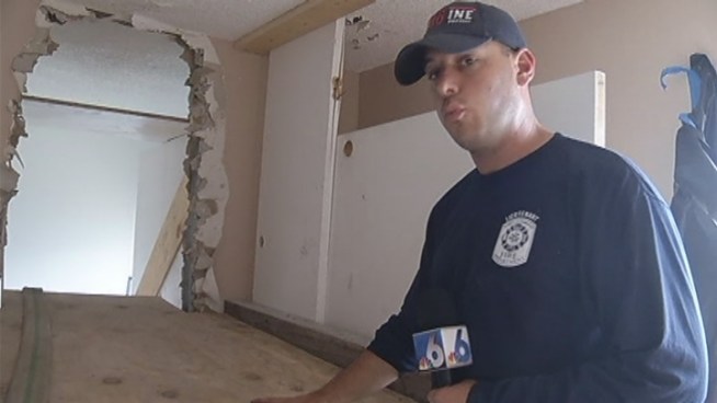 Firefighter Michael Salzano said the exercises also included forcible-entry training.