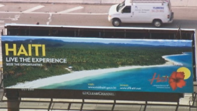 Just east of Interstate 95 and 79th Street there is a billboard touting the beauty of Haiti. The message on the billboard reads: “Live the experience. Seize the Opportunities.” Francois Guillaume II, Haiti's Consul General in Miami, said the billboard is targeting the Haitian diaspora.