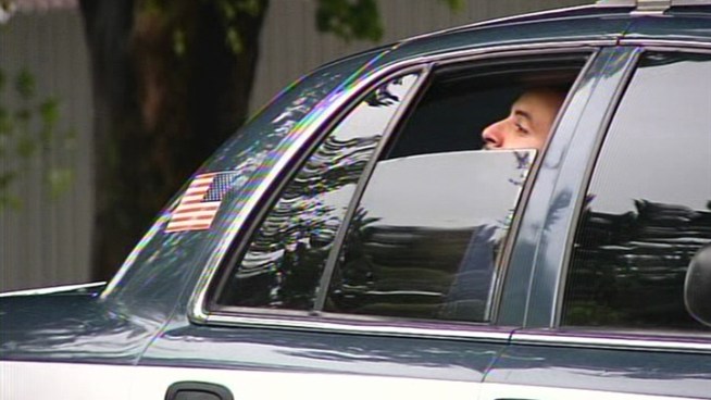 A man driving in Hialeah struck a man on a bike, three cars, a tree, and a church.
