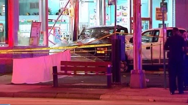 About 11 people were inside of Jumbo's Restaurant, a popular eatery in Liberty City on Saturday night when tragedy struck. Two people died after a car slammed into the building, police said. Lieutenant Ignatius Carroll, of Miami Fire Rescue tells NBC 6 what happened. 