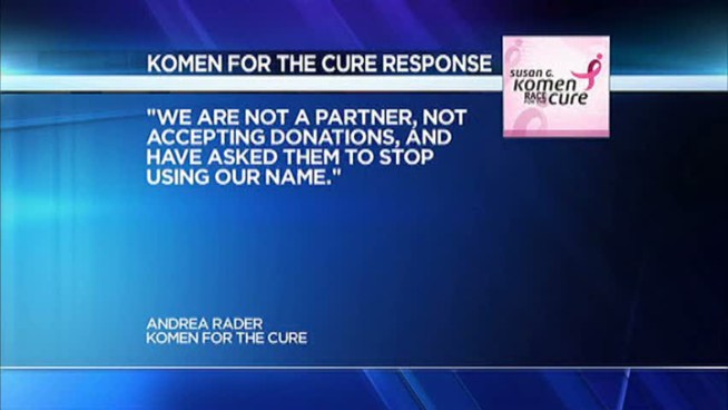Susan G. Komen for the Cure says it is not accepting donations from a porn website that has launched a fundraising campaign for the nonprofit.