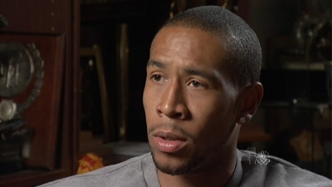 Former USC star Bryshon Nellum was not sure he would survive, let along run again, after he was shot as he walked home from a party. He talks with NBC4's Fred Roggin about his Olympic comeback.