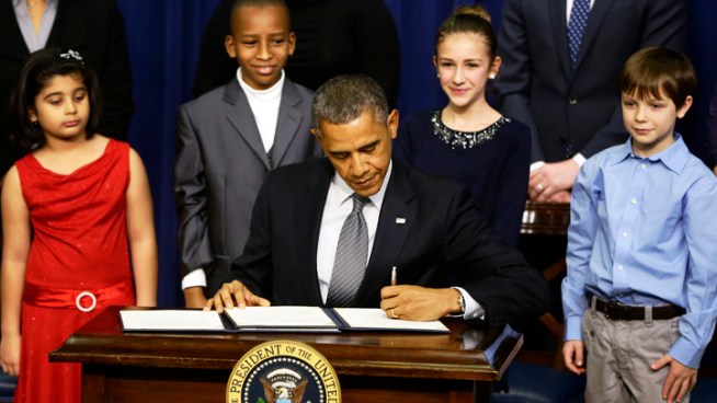 President Obama signs executive orders on gun control, promises to fight for assault weapons ban.  Danielle Leigh reports.