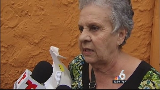 Police said they believe the man who shot a woman in Little Havana Friday is an ex-boyfriend. Witnesses Isabel Nicolas and Joselyn Calderon spoke about the shooting.