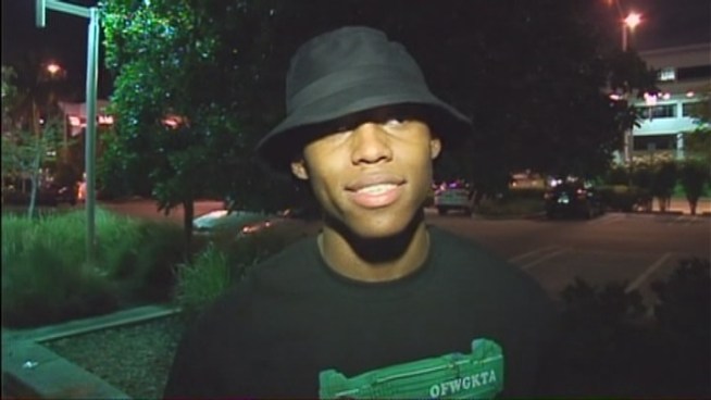 Witness Preston Fuller talks about what he heard after the concert on Thursday night. Police were investigating after gunshots were heard after the rap concert.