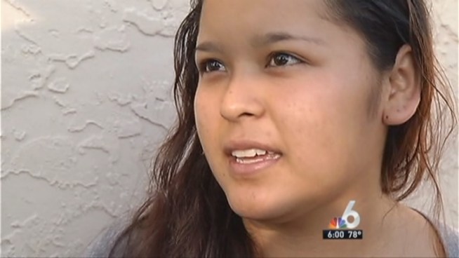 Authorities are looking for three men behind a frightening armed robbery at a Pompano Beach Radio Shack store last month that was caught on video. NBC 6 reporter Diana Gonzalez interviewed Dulce Jiminez, one of the customers inside the store when it was struck.