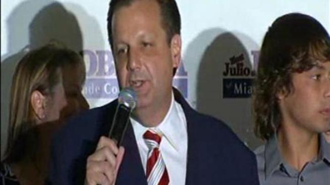Julio Robaina accepts defeat in his bid to become Miami-Dade's next mayor.
