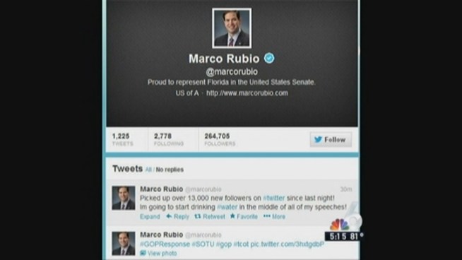 South Floridians on Wednesday reacted to Florida Sen. Marco Rubio's water bottle moment during his response to the State of the Union. NBC 6's Keith Jones has the story.
