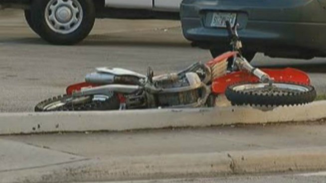 A man on dirt bike opened fire at an officer during a brief chase in Miami-Dade County on Sunday, officials said.