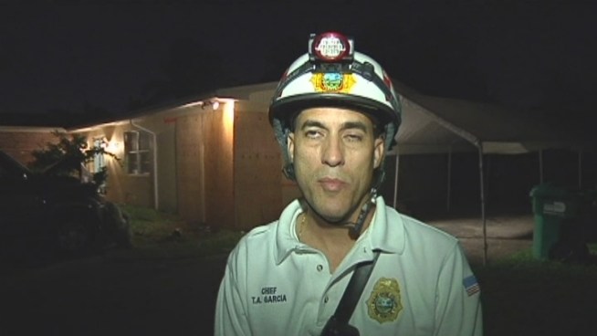 Authorities were repairing a Southwest Miami-Dade home early Saturday after they said a sports utility vehicle crashed into its corner. Miami-Dade Fire Rescue was on the scene at the 9500 block of SW 79 St. Battalion Chief Tony Garcia said the crash was 